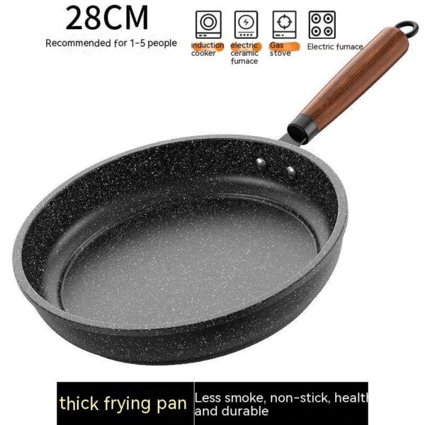 Medical Stone Non-Stick Frying Pan, Multi-Functional Light Oil Smoke Griddle, Ideal for Healthy Cooking