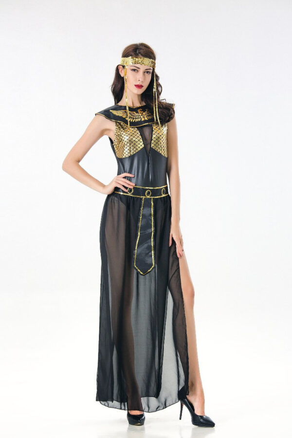 Cleopatra Costume Party, Ancient Greek Goddess Court Queen Costume, Cleopatra-Inspired Queen Costume for Generations