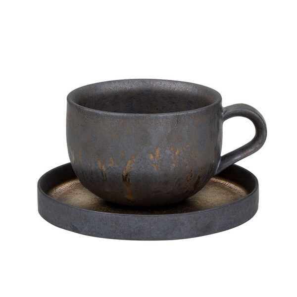 Handmade Japanese Clay Coffee Cups, Artisan Clay Coffee Mugs, Unique Japanese Ceramic Coffee Cups