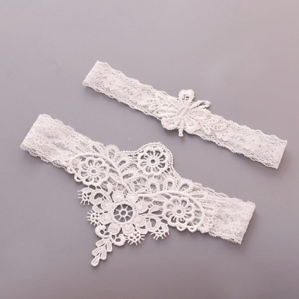 Lace Wedding Garter Belt Leg Strap, Elegant Lace Leg Loop for Weddings, Stylish Wedding Leg Strap with Garter Belt Design