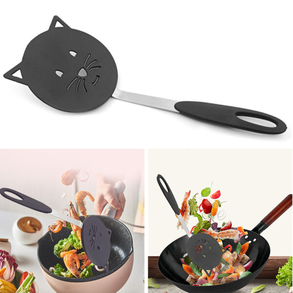 Meow Cooking Shovel for Easy Food Handling, Fun and Functional Cooking Spatula, Meow-Themed Kitchen Shovel for Cooking and Serving