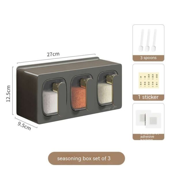 Drawer Type Seasoning Box, Kitchen Spice Jars Combination for Convenient Storage