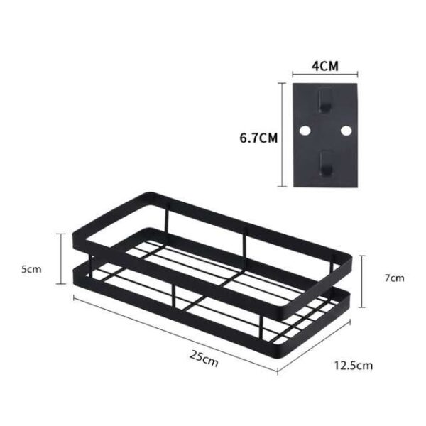 Wall-Mounted Kitchen Organizer Shelf, Practical Storage Solution for Kitchen Accessories, Space-Saving Wall Shelf