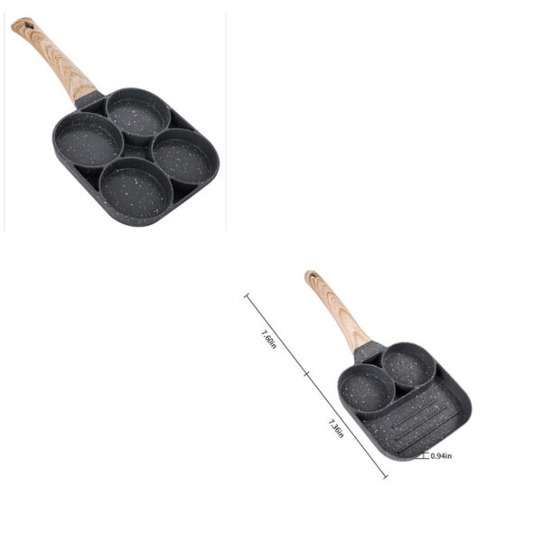 Non-Stick Egg Dumpling Pan, Perfect for Breakfast Egg Burgers and Dumplings, Easy-Clean Cookware