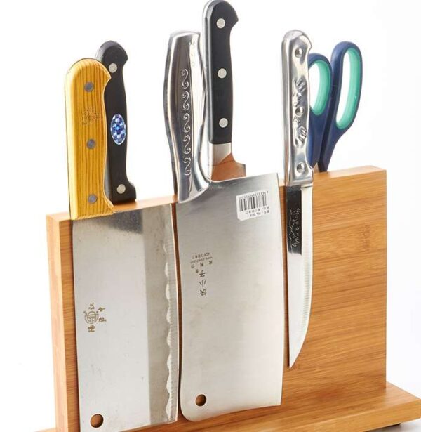 Magnetic Knife Holder for Kitchen Organization, Wall-Mounted Knife Rack with Strong Magnet, Efficient Kitchen Knife Storage Solution