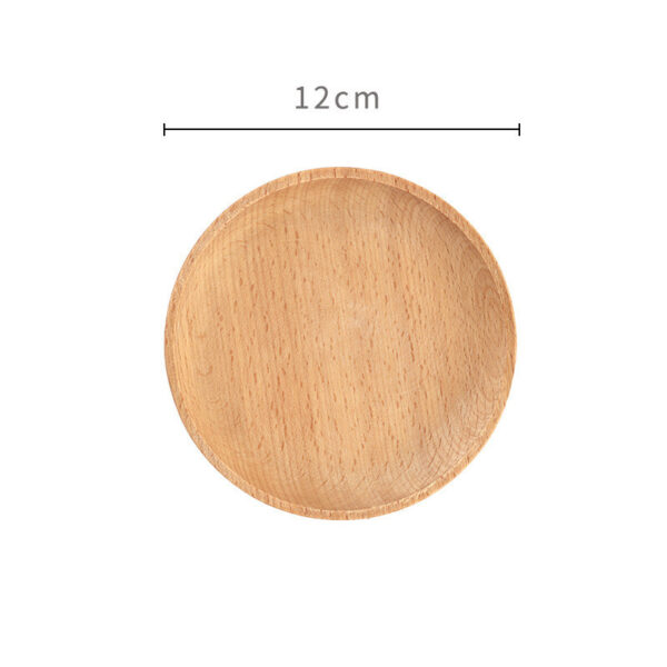 Japanese Tableware Beech Oval Tray Mini Solid Wood Small Plate, Miniature Beech Wood Oval Tray for Japanese Tableware, Elegant and Practical