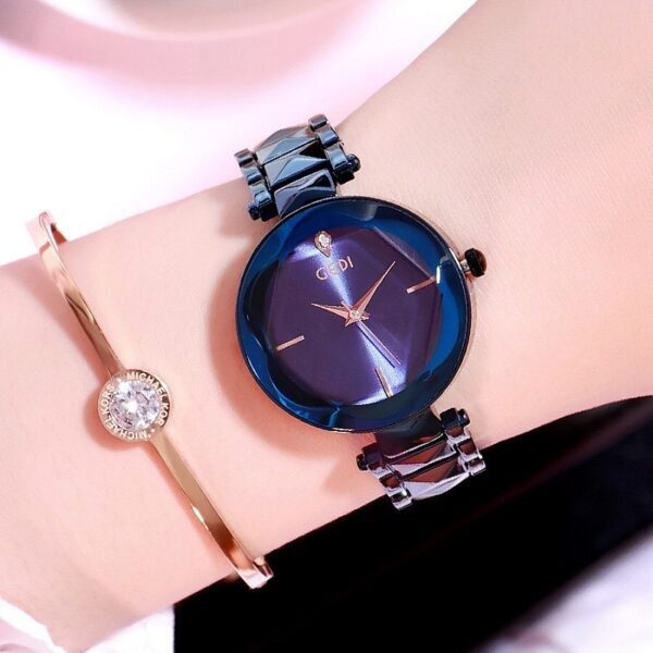 Women's Personalized Fashion Steel Belt Watch, Trendy Women's Watch with Steel Belt and Unique Design, Fashionable Personalized Steel Belt Watch for Women