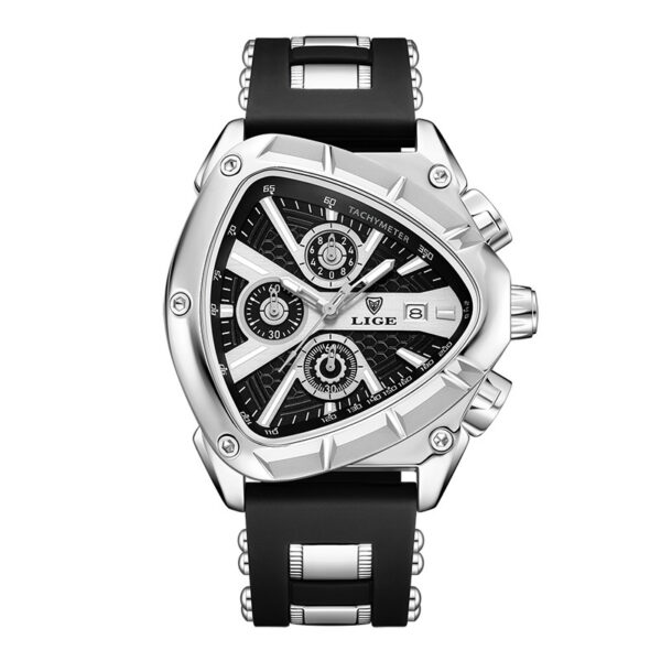 Polygon Men's Waterproof Luminous Watch with Calendar, Stylish Multi-Waterproof Men's Luminous Calendar Watch