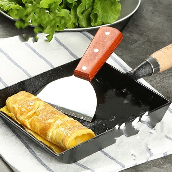 Japanese Tamagoyaki Flat Non-Stick Pan, Perfect for Egg Rolls and Omelets, High-Quality Non-Stick Cooking Pan