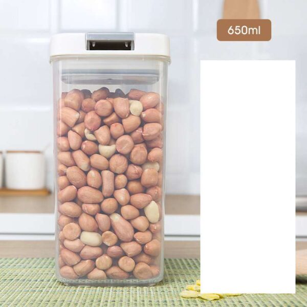 Plastic Whole Grain Food Storage Box, Airtight Kitchen Container for Grains, Durable and Practical