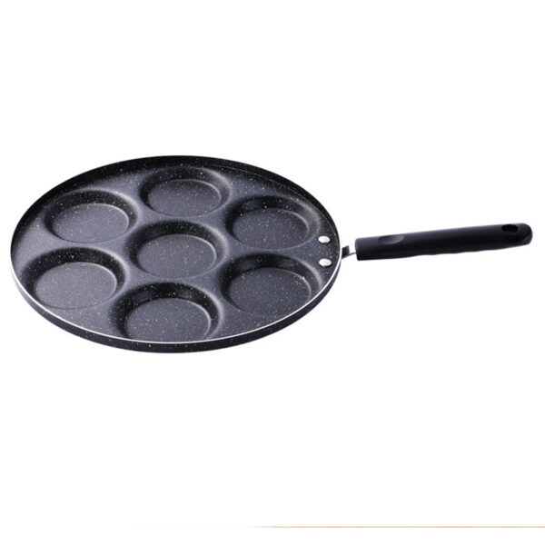 4-Cup Nonstick Egg and Pancake Pan, Multi-Cup Cookware for Gas Stove, Perfect for Making Pancakes and Eggs