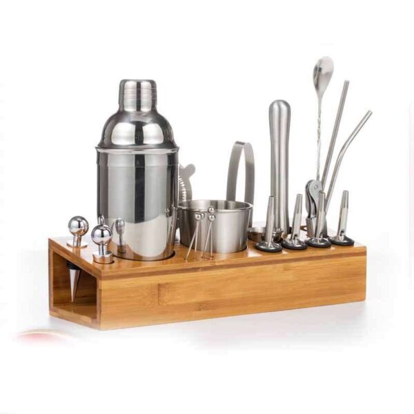 Household Simple Cocktail Shaker Set 22-piece Mixer Bar Strainer Stand