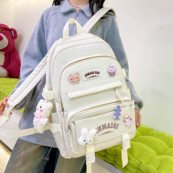 Large Capacity Schoolbag Backpack, Simple and Lightweight Backpack, Spacious and Lightweight Schoolbag