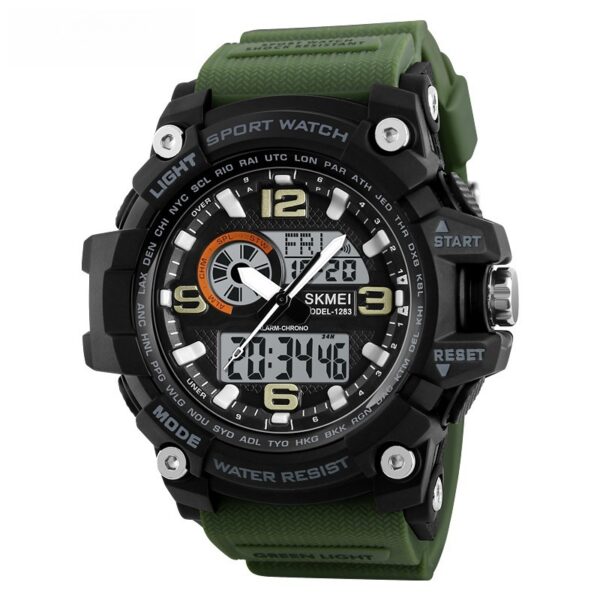 Multifunctional Sports Waterproof Electronic Watch for Men, Durable Waterproof Electronic Watch with Multi-Functional Features