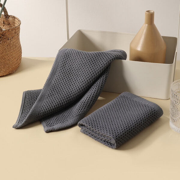 Breathable Honeycomb Cotton Kitchen Cleaning Towel, Absorbent Cotton Kitchen Dish Towel, Soft and Durable Honeycomb Weave Kitchen Towel