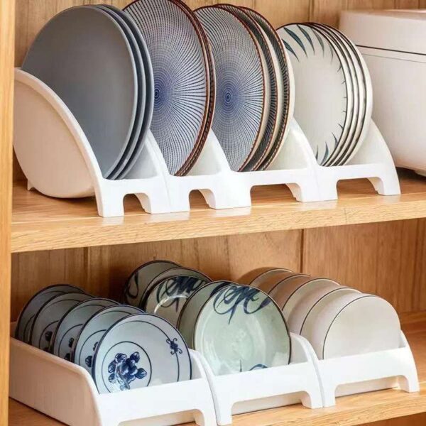 Multifunctional Kitchen Tableware Rack, Versatile Storage Solution for Plates and Utensils, Space-Saving Kitchen Organizer