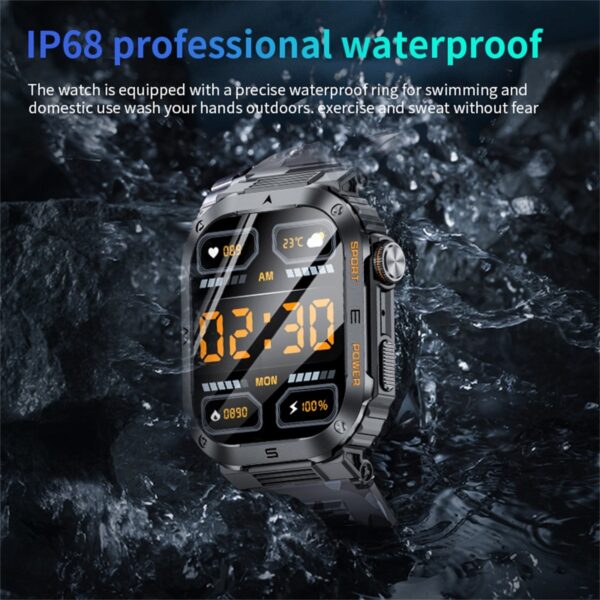 Multifunctional Waterproof Alarm Clock Watch with Large Dial and Smart Reminder, Large Dial Multifunctional Waterproof Smart Reminder Watch