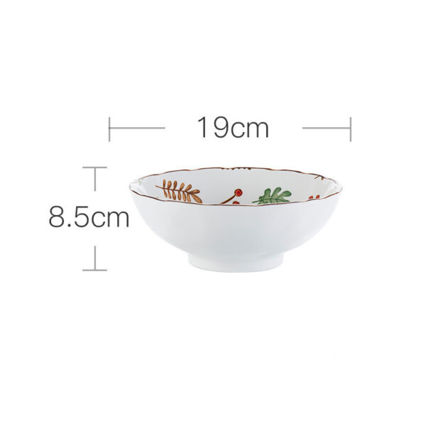 Ceramic Tableware Set Household Ceramic Bowl, Noodle And Dish Combination, Complete Ceramic Tableware Set for Home Dining, Stylish and Functional Bowl and Dish Collection