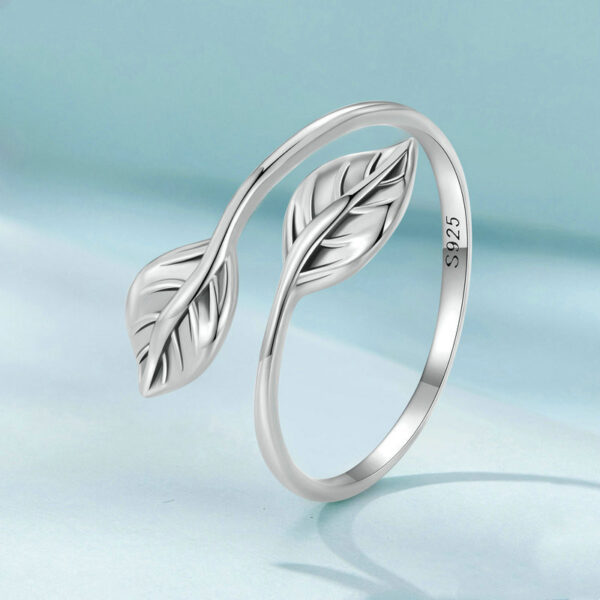 Autumn-Inspired Fashion Personality Leaves Ring, Elegant Simplicity Leaves Ring for Fall Fashion, Stylish Autumn Leaves Ring with Fashion Personality