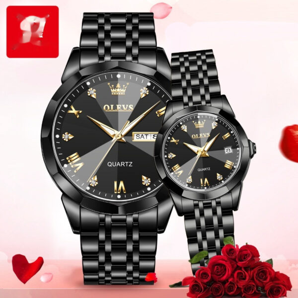 Valentine's Day Couple Quartz Watch Gift for Men, Elegant Quartz Watch for Couples, Stylish Valentine's Day Gift Watch for Men and Women