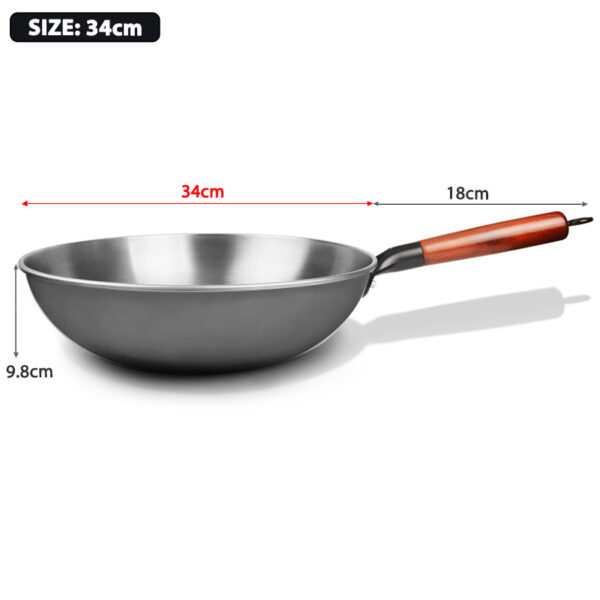 Classic Old Fashioned Uncoated Nonstick Pan, Traditional Cooking Pan for Authentic Results, Durable and Reliable