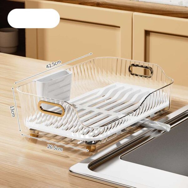 Multifunctional Kitchen Dish Drain Rack, Space-Saving Rack for Efficient Dish Drying, Versatile Kitchen Accessory