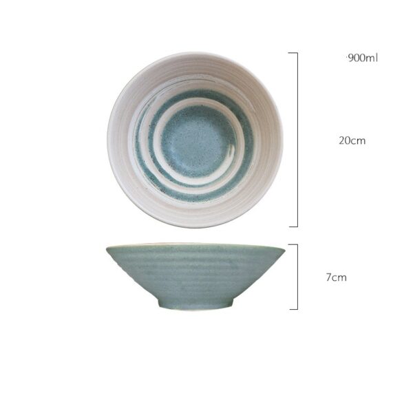 Large Size Household Dishes and Tableware Sets, Family-Sized Ceramic Dinnerware, Oversized Plates and Bowls for Home Dining