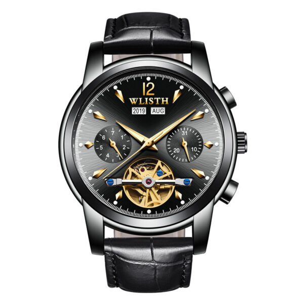 Full-Automatic Multifunction Mechanical Watch for Korean Business Men, Stylish Mechanical Watch for Business Men with Full-Automatic Functions