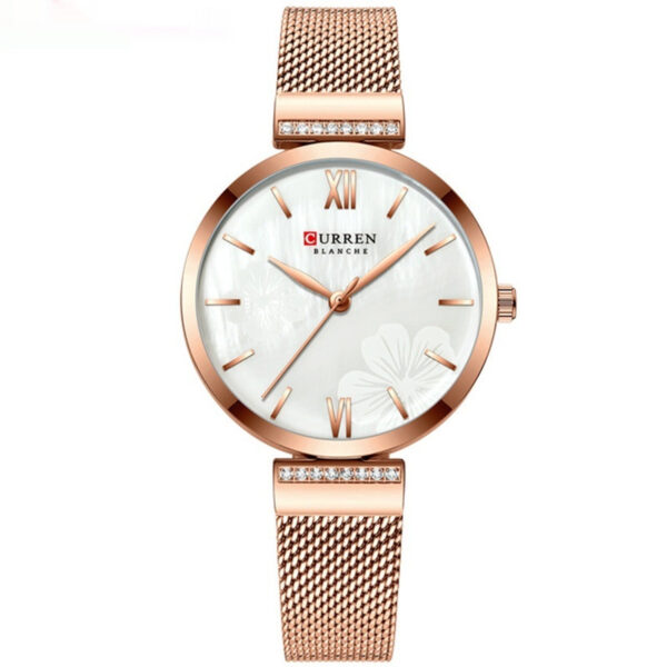 Women's Fashionable Alloy Quartz Simple Watch, Elegant Alloy Quartz Watch for Women with Minimalist Design, Stylish Women's Simple Alloy Quartz Watch