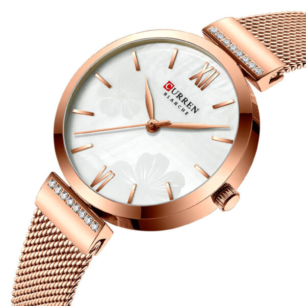 Women's Fashionable Alloy Quartz Simple Watch, Elegant Alloy Quartz Watch for Women with Minimalist Design, Stylish Women's Simple Alloy Quartz Watch