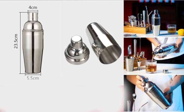 Household Simple Cocktail Shaker Set 22-piece Mixer Bar Strainer Stand