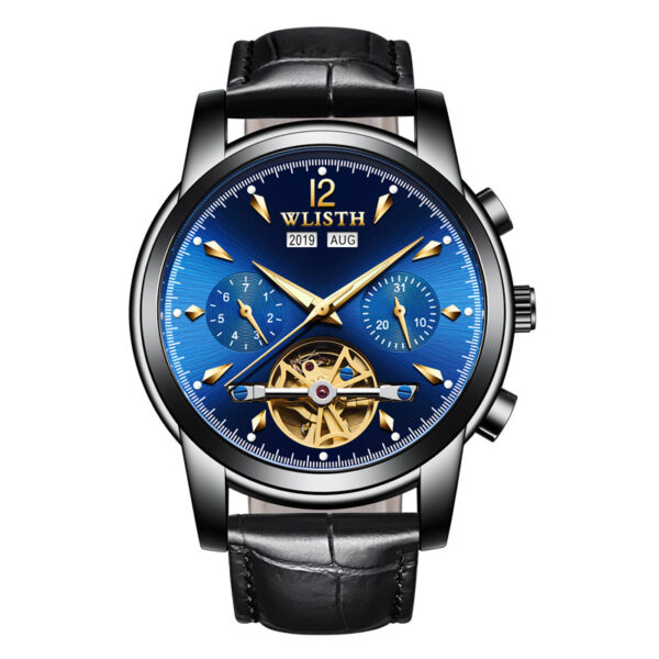 Full-Automatic Multifunction Mechanical Watch for Korean Business Men, Stylish Mechanical Watch for Business Men with Full-Automatic Functions