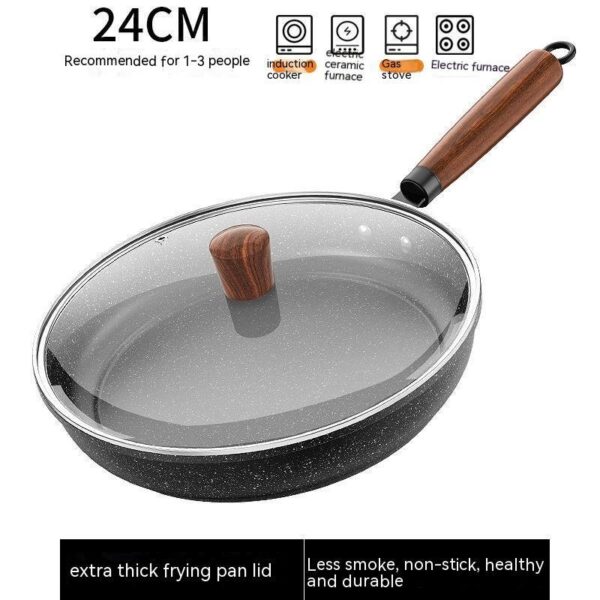 Medical Stone Non-Stick Frying Pan, Multi-Functional Light Oil Smoke Griddle, Ideal for Healthy Cooking