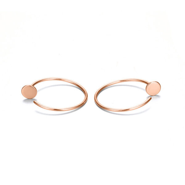 Elegant Simple Gold Plated Hoop Earrings for Daily Wear, Classic Fashion Gold Plated Hoop Earrings, Stylish Simple Gold Plated Hoop Earrings