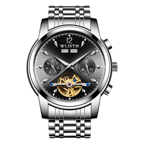 Full-Automatic Multifunction Mechanical Watch for Korean Business Men, Stylish Mechanical Watch for Business Men with Full-Automatic Functions