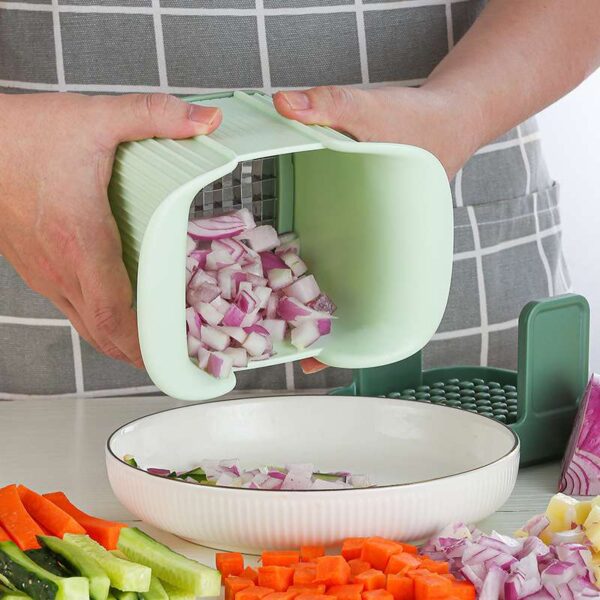 Multifunctional Vegetable Cutter, Hand Pressure Type Kitchen Tool for Efficient Food Preparation, Versatile Chopper and Slicer