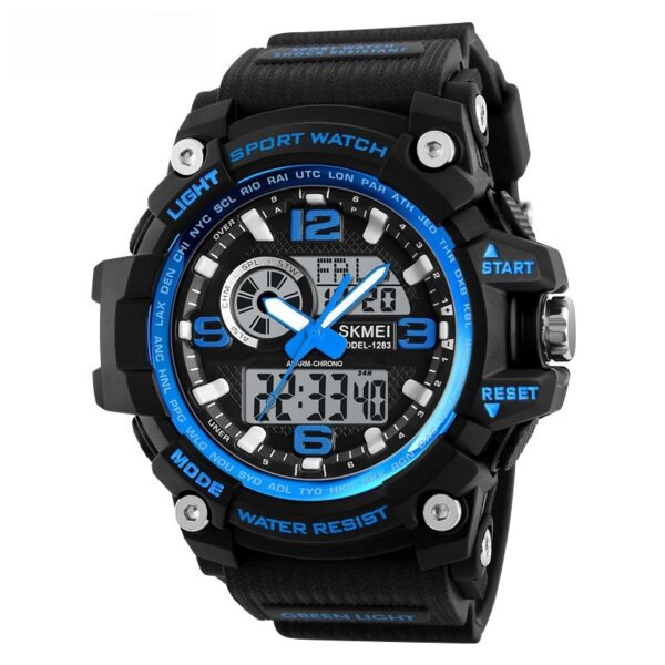 Multifunctional Sports Waterproof Electronic Watch for Men, Durable Waterproof Electronic Watch with Multi-Functional Features