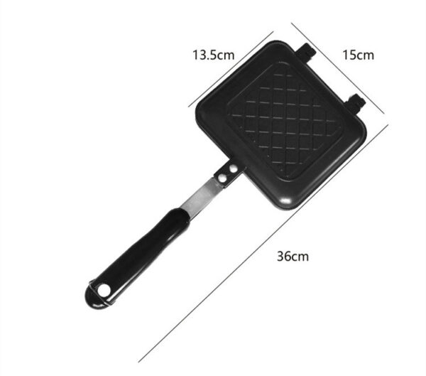 Waffle Bread Toast Mold, Versatile Breakfast Pan for Toast and Waffles, Durable Non-Stick Design