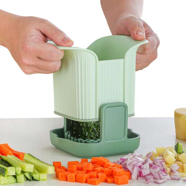 Multifunctional Vegetable Cutter, Hand Pressure Type Kitchen Tool for Efficient Food Preparation, Versatile Chopper and Slicer