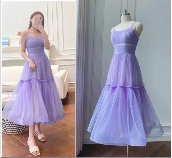 Women's Cotton Evening Dress for Birthday Party, Elegant Cotton Dress for Events, Stylish Birthday Party Gown