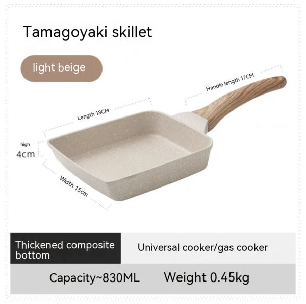 Non-Stick Medical Stone Breakfast Pan, Household Cooking Pan for Healthy Meals, Durable Stone Coated Pan