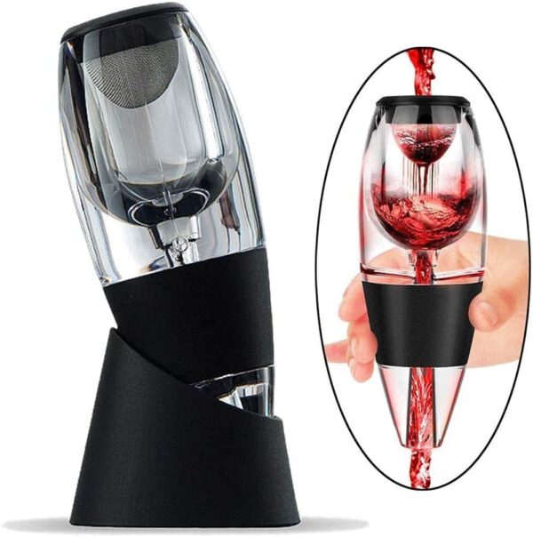 Portable Wine Aerator and Decanter for Red and White Wine, Fast Decanter Filter for Enhancing Wine Flavor, Whisky and Wine Aerator for Parties and Home Use