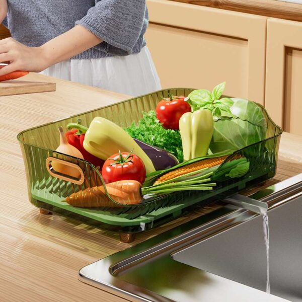 Multifunctional Kitchen Dish Drain Rack, Space-Saving Rack for Efficient Dish Drying, Versatile Kitchen Accessory