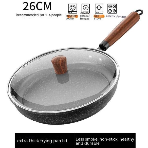 Medical Stone Non-Stick Frying Pan, Multi-Functional Light Oil Smoke Griddle, Ideal for Healthy Cooking