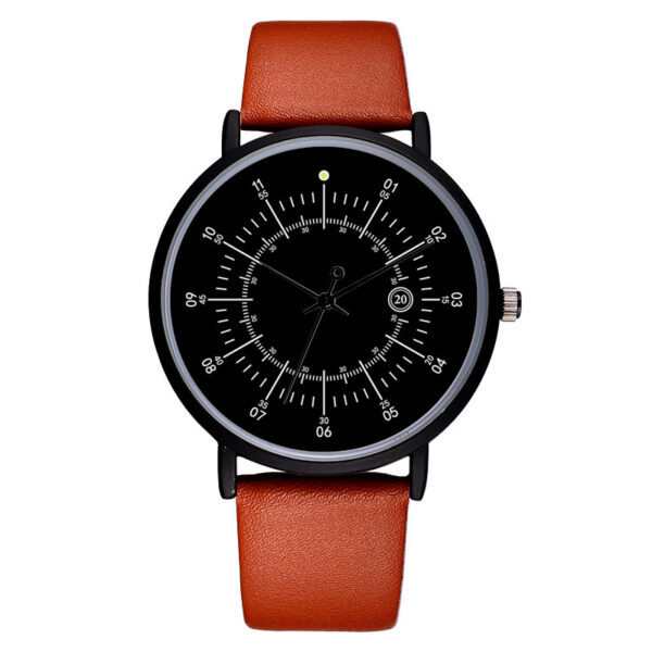 Leather Strap Casual Custom Watch, Stylish Custom Leather Strap Watch for Women, Elegant Casual Leather Strap Watch