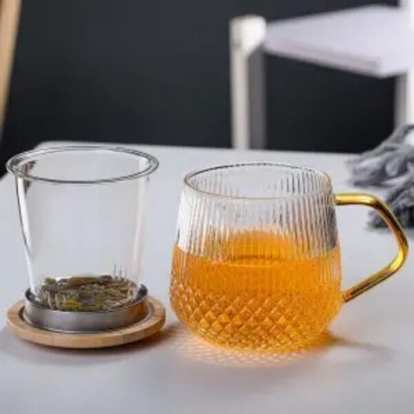 Heat-Resistant Tea Cups for Office and Home Use, Durable Ceramic Tea Mugs, Safe for Hot Beverages