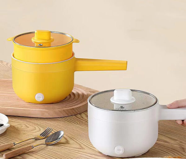 Student Dormitory Electric Cooker, Small Multifunctional Hot Pot, Long Handle Electric Frying Pan for Easy Cooking