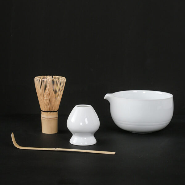 Japanese Matcha Tea Set, Pouring Ceramic Bowl with Cups, Traditional Matcha Ceremony Drinkware