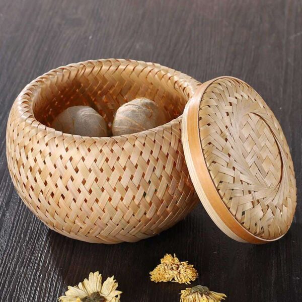 Bamboo Woven Tea Pot Gift Box, Elegant Storage & Presentation for Teaware