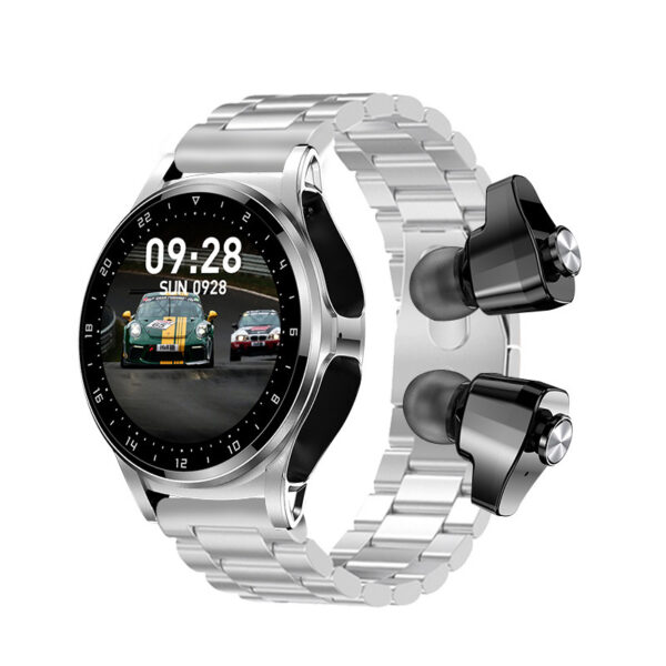 GT66 Smart Watch with TWS 2-in-1 Bluetooth HD Voice Calling, Advanced GT66 Smart Watch with Bluetooth and HD Voice Call